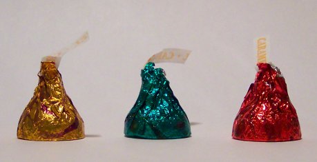 Foil Candy Wrappers can get stuck on teeth