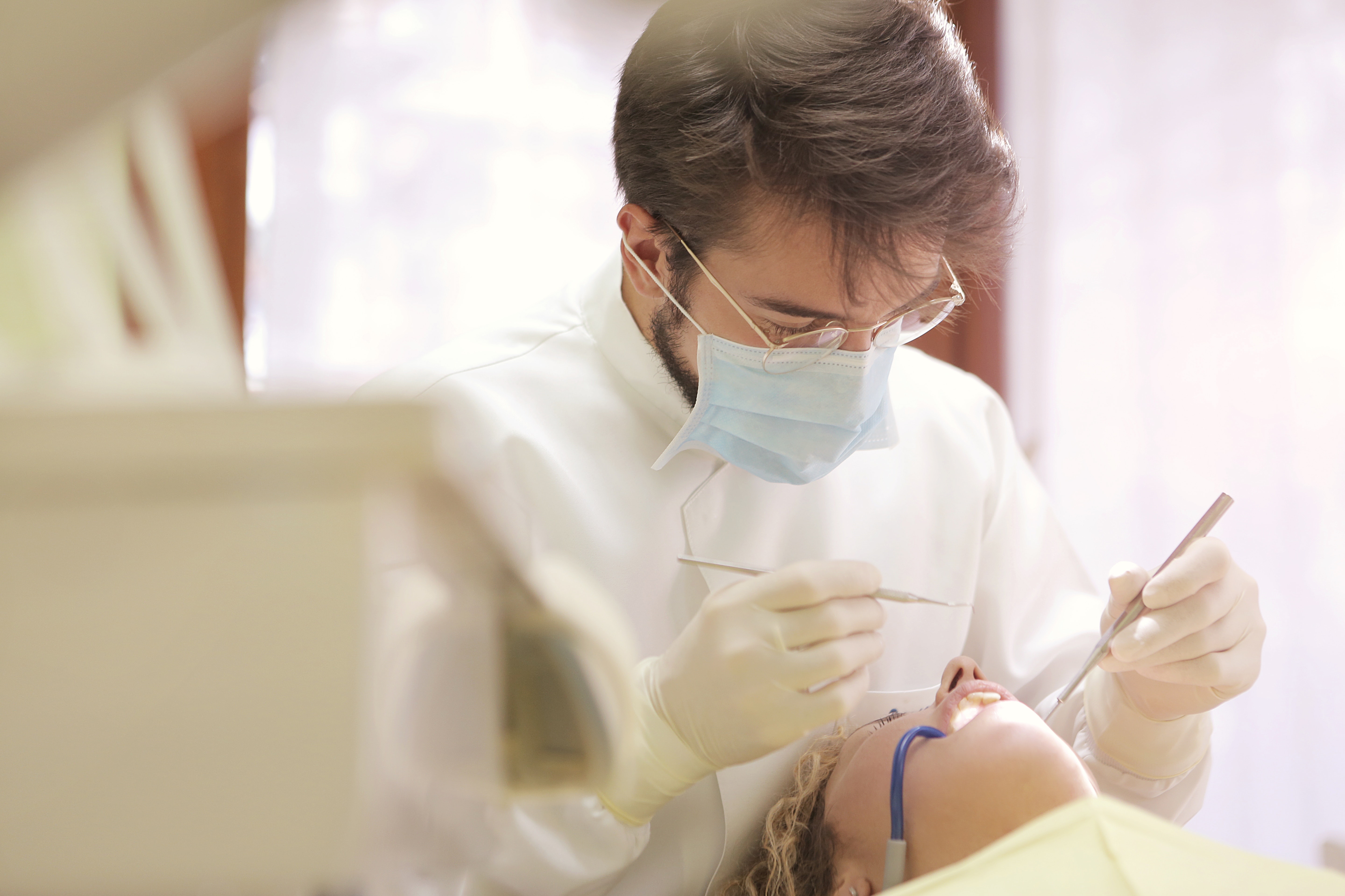 Dentist Repairing a Chipped Tooth