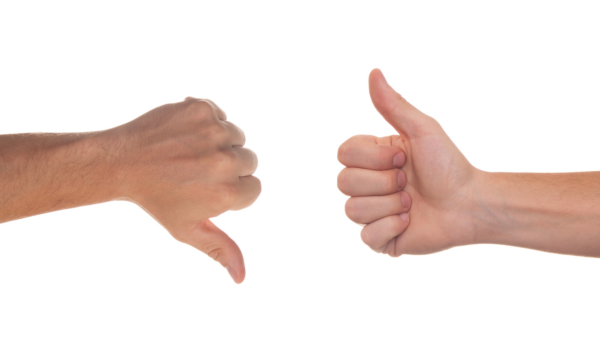 Thumbs up and thumbs down weighing pros and cons of paying with CareCredit